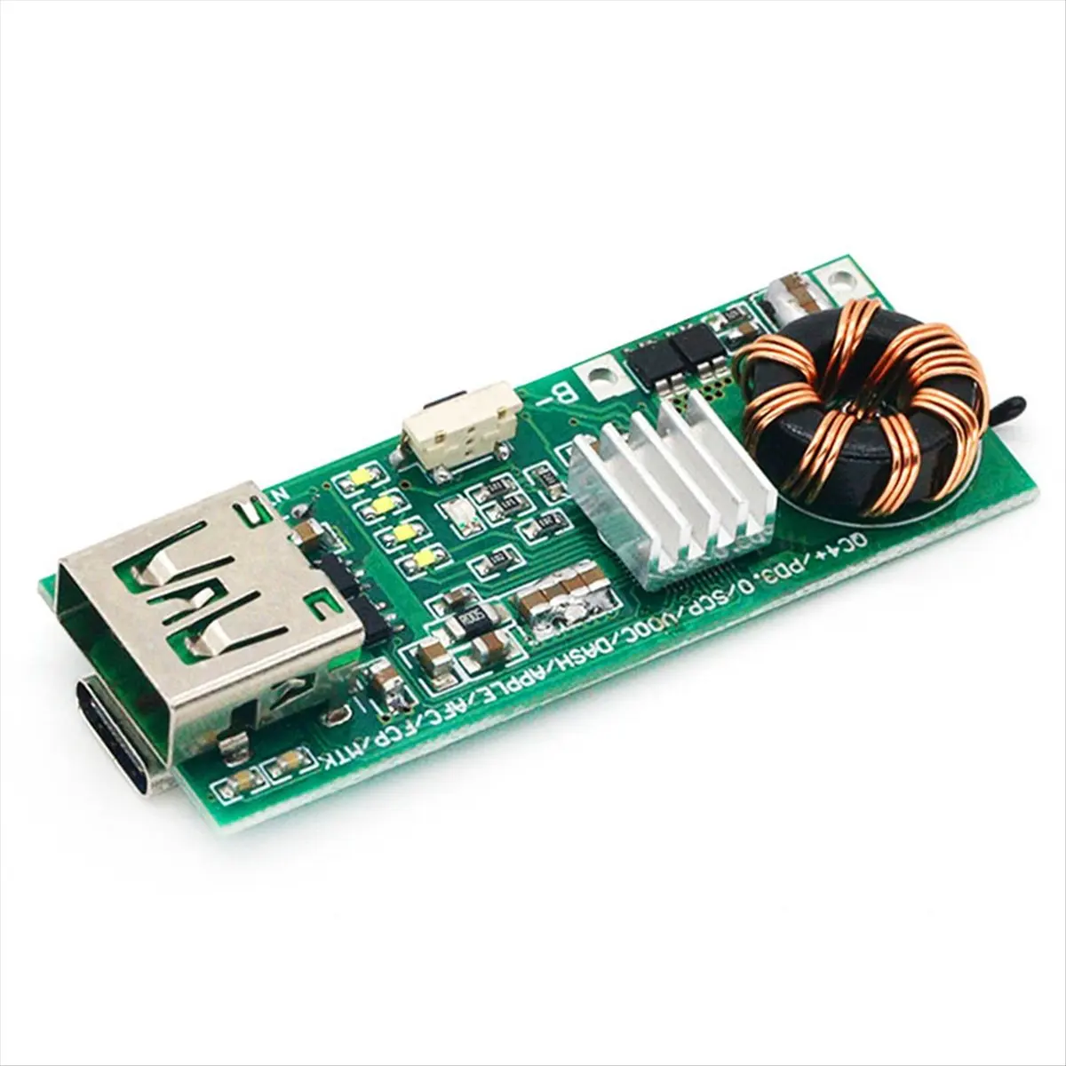 ABIU Bidirectional Fast Charging Power Module Mobile Phone Power Bank Type-C USB Charger Tool Accesories QC4.0 QC3.0