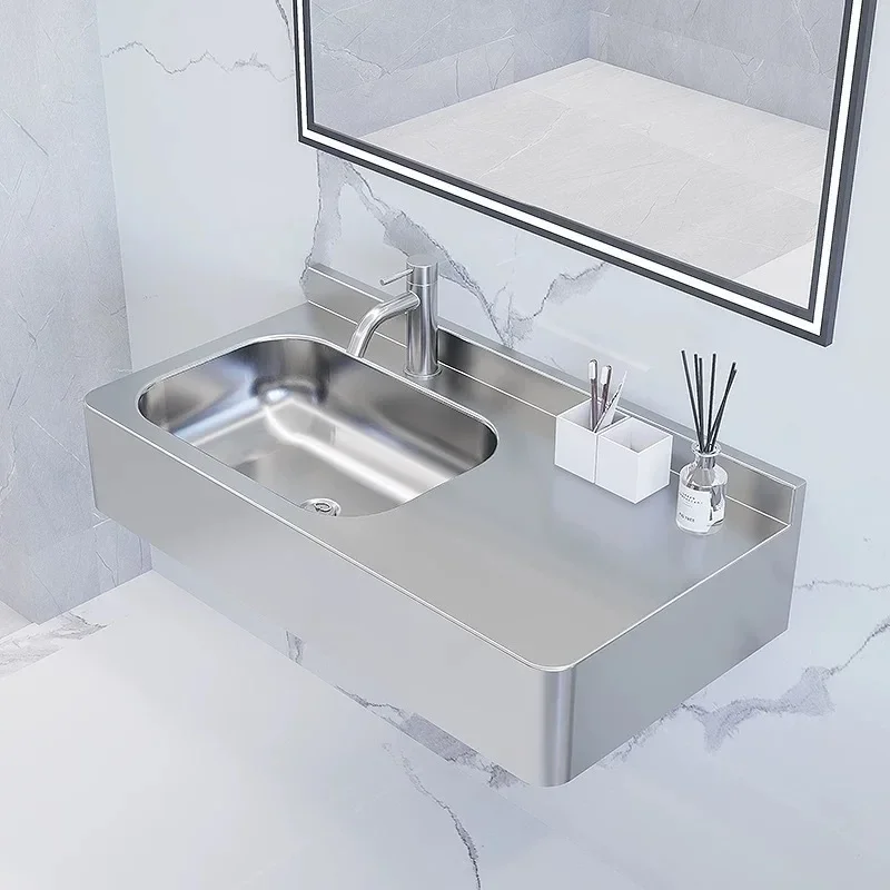 

Integrated countertop wall-mounted wash basin, face wash basin
