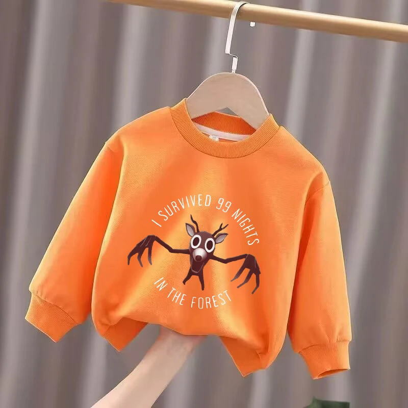 جديد 99 ليال في الغابات الأطفال هوديس بنين بنات يوميا عارضة البلوز الكرتون أنيمي طويلة الأكمام أعلى طفل هدية عيد ميلاد #3