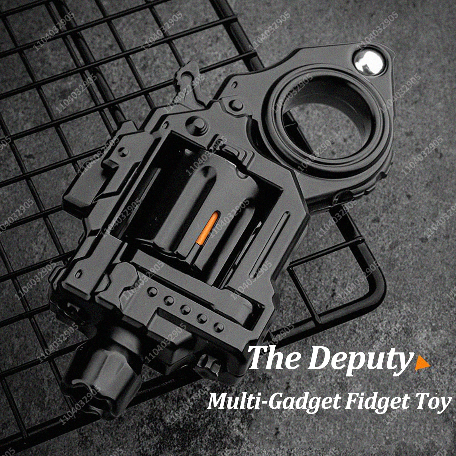 EDC Fidget Spinner, carcasa plegable, tiro de eyección, pistola de juguete de aleación, rotador de trinquete, dispositivo de engranaje, alivio del estrés, regalo antiansiedad