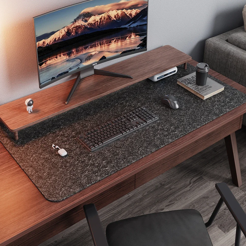 Large 80*40cm Gaming Mousepad Office Computer Table Mat  Keyboard Mouse Pad Mat Wool Felt Laptop Computer Mat Table Antiskid Mat