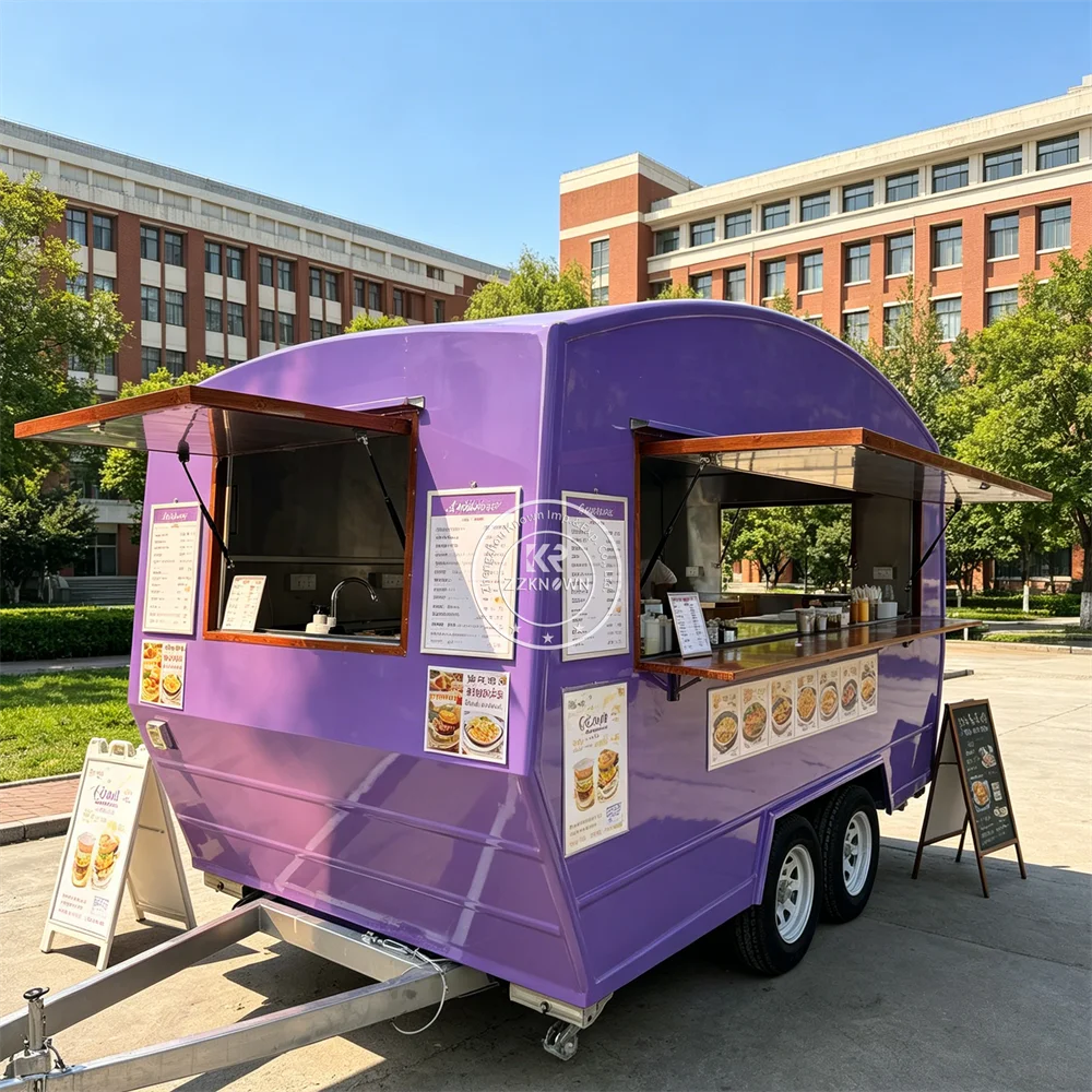 

Высококачественный передвижной фудтрак для кофе, бургеров, мороженого, барбекю, пиццы с полной кухней