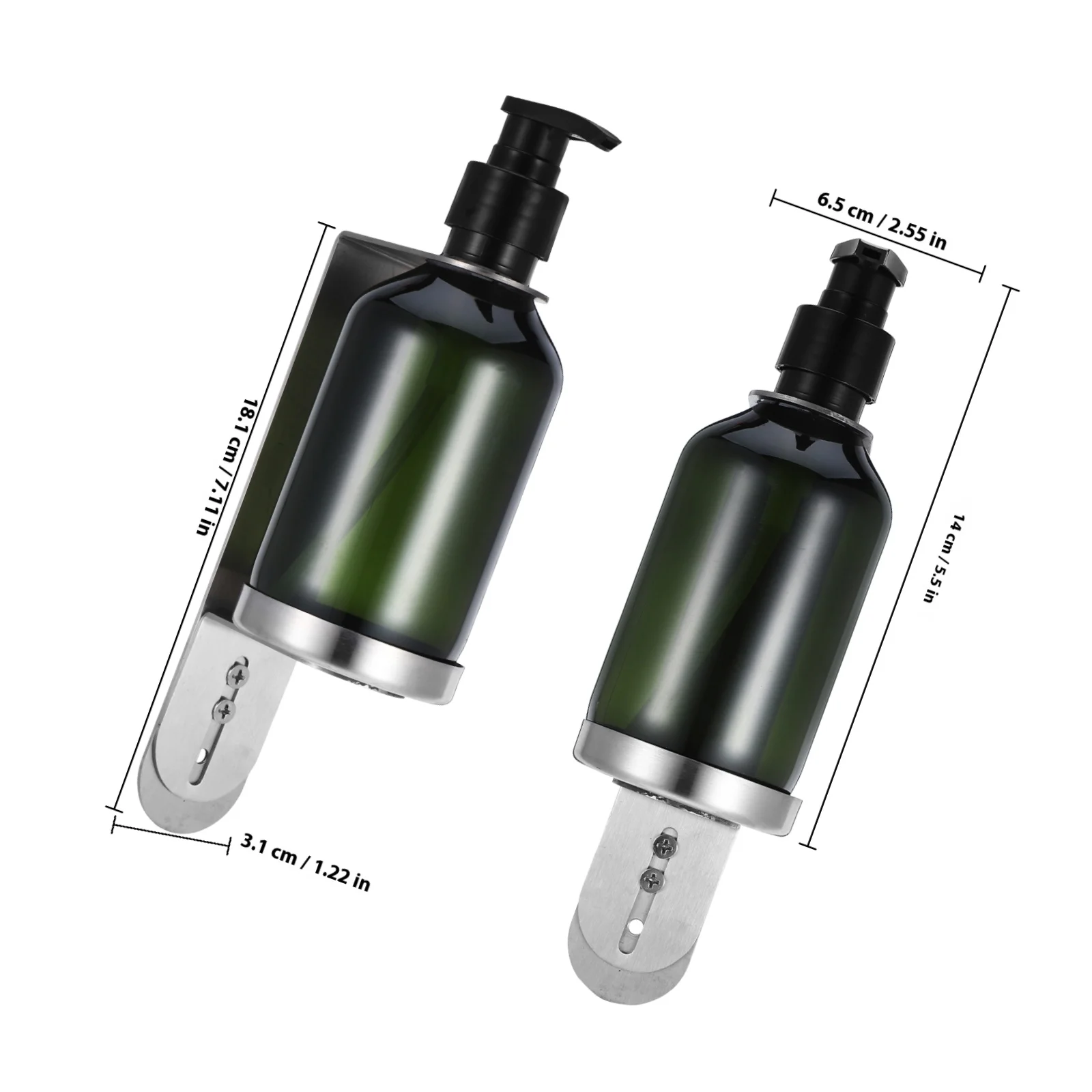 الفولاذ المقاوم للصدأ تحت بالوعة موزع الصابون زجاجة استبدال الحائط المطبخ الحمام غسول موزع لا الحفر