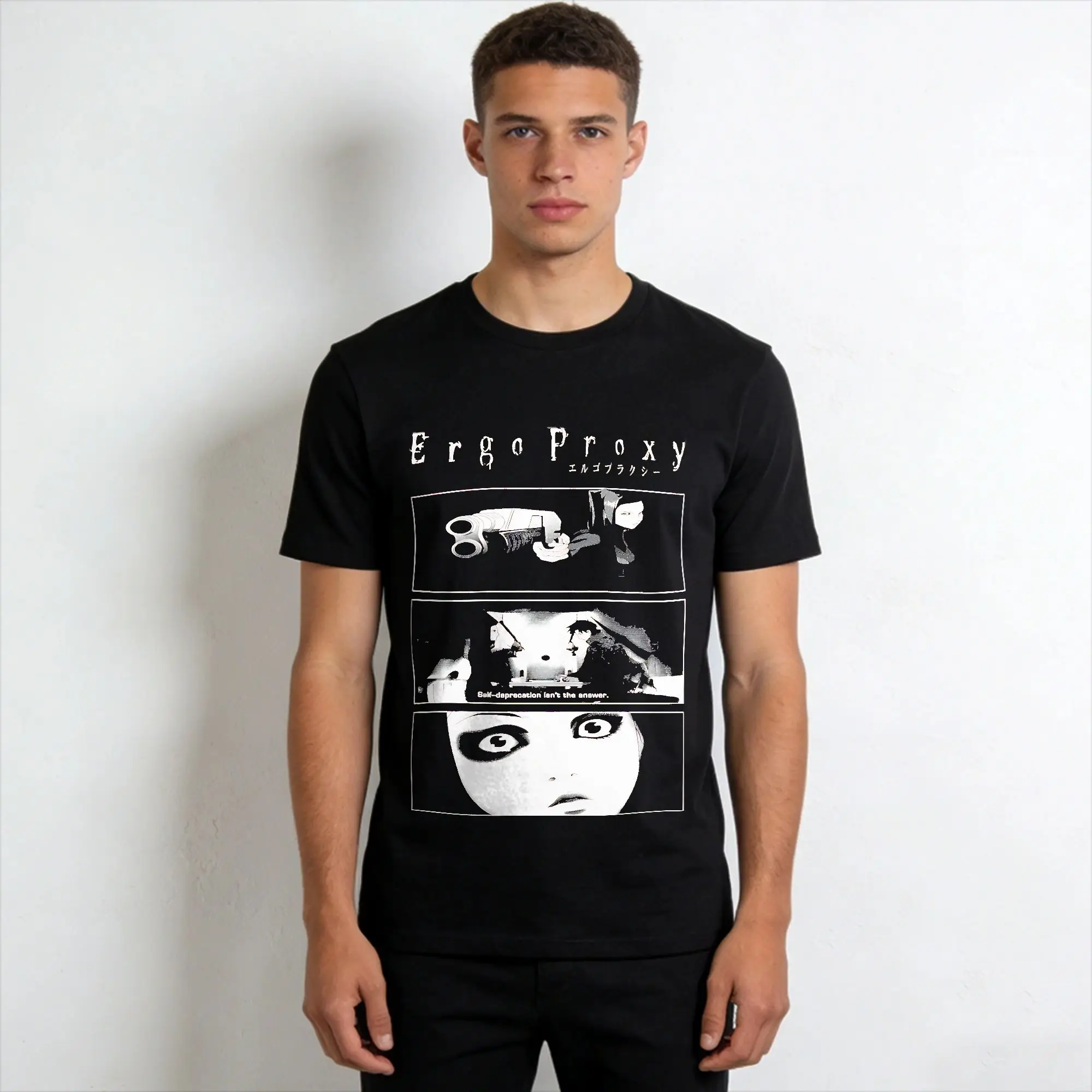 Men's T-Shirt Ergo Proxy  Casual Cotton Tee Shirt Short Sleeve  T Shirts Round Collar Clothes Gift Idea