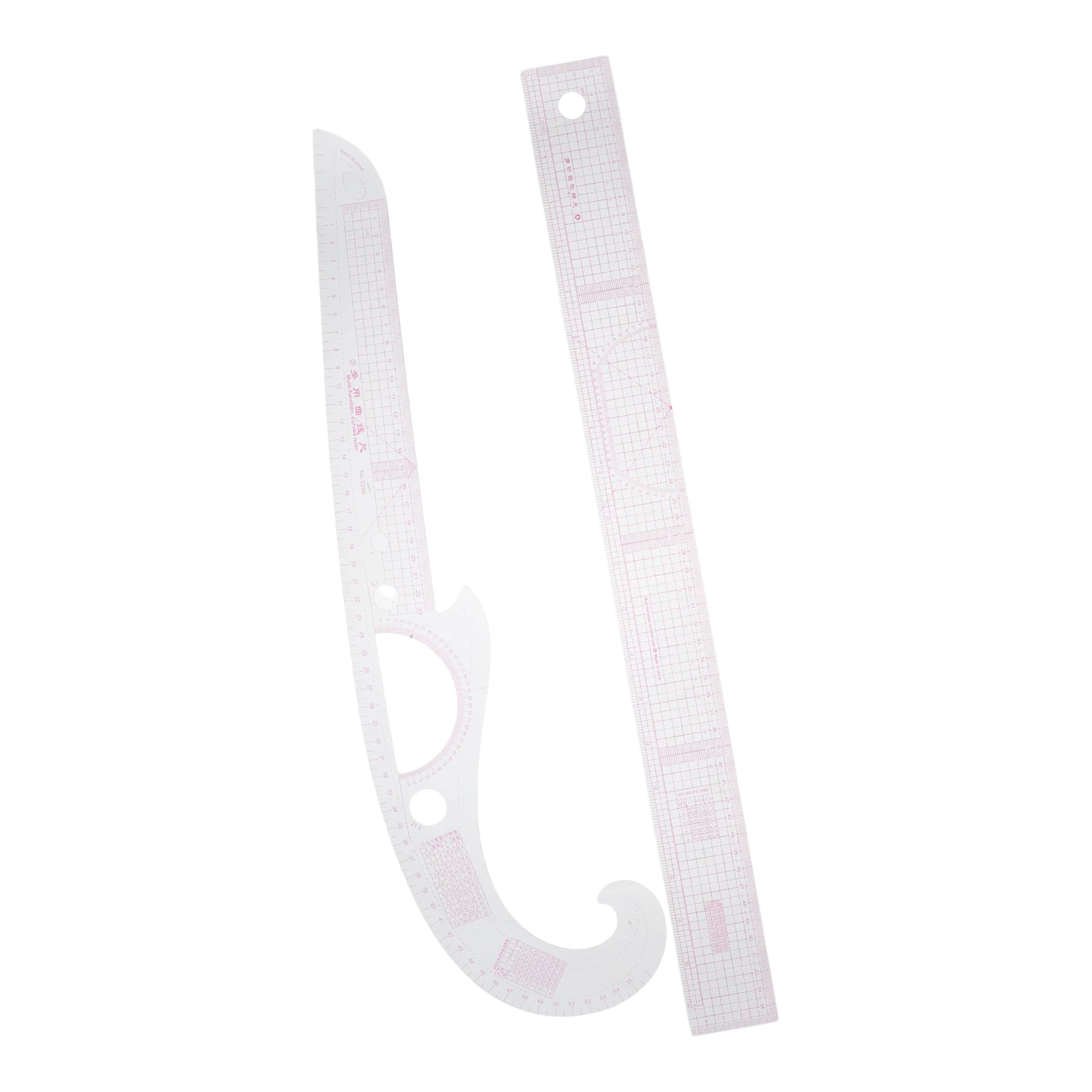 

1 set 1 Set Sewing Set Plastic French Curve Ruler Pattern Making Tailor Craft Tool Quilting Curve Template Fabric Measuring Tool