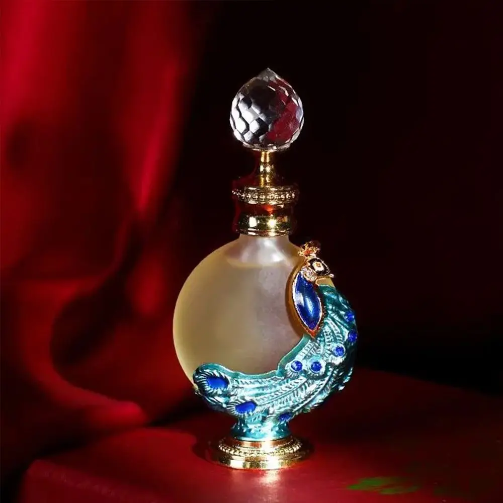 Cosmetics Container Home Decoration Gifts Wedding Peacock Perfume bottle Refillable bottle Arabian Style Essential Oil Bottle