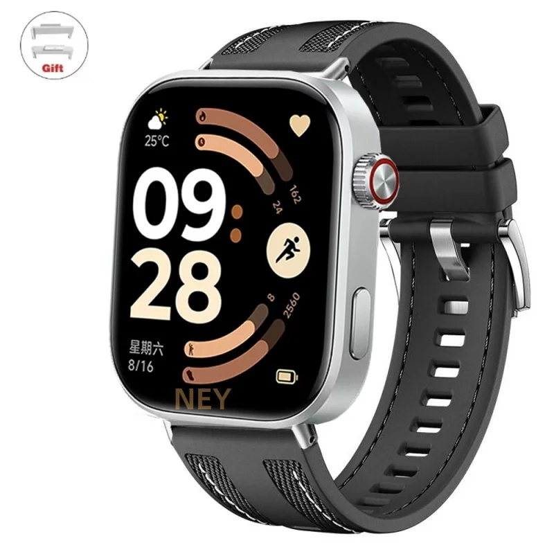Composite Nylon+Silicone Strap For Redmi Watch 6/5/4 Sports Comfortable Breathable Bracelet For Xiaomi Band 10/9/8 Pro Wristband