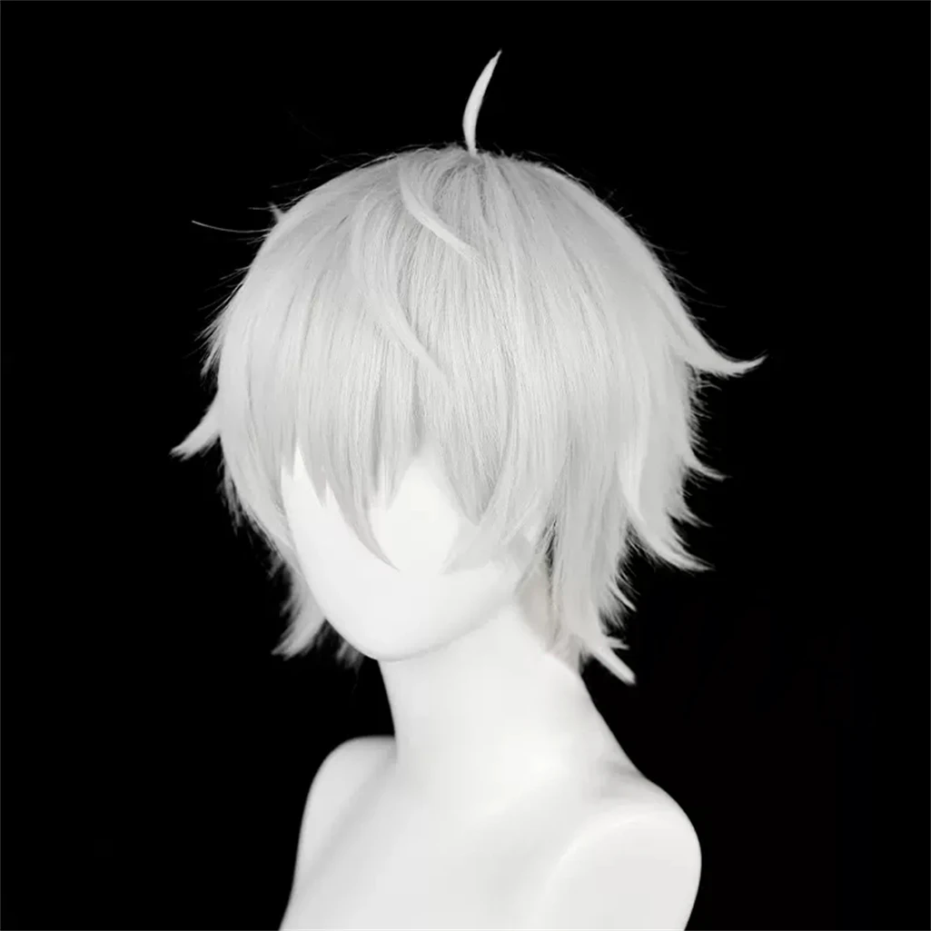 Silver White Hair Anime Cosplay Heat Resistant Synthetic Wigs Seishiro Nagi Cosplay Wig Short Wig