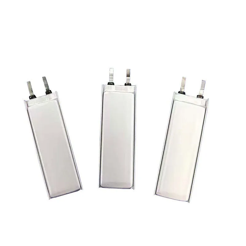 buy more will cheap 3.7V ultra-thin polymer lithium battery 221542-100mAh shaped paper battery with a thickness of 2mm