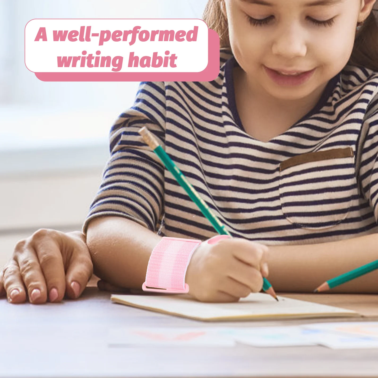Ergonomic Posture Trainer Anti-Skid Corrector For Wristband Design Pencils Holder Wear-Resistant Handwriting Aid