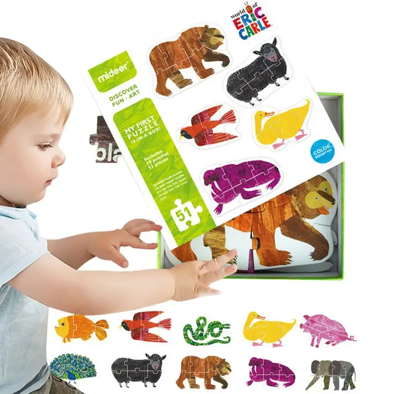 

Puzzles For Toddler Cute Puzzle Toys For Animal Cognition Educational Early Developmental Toy Funny Learning Toys For Boys Girls