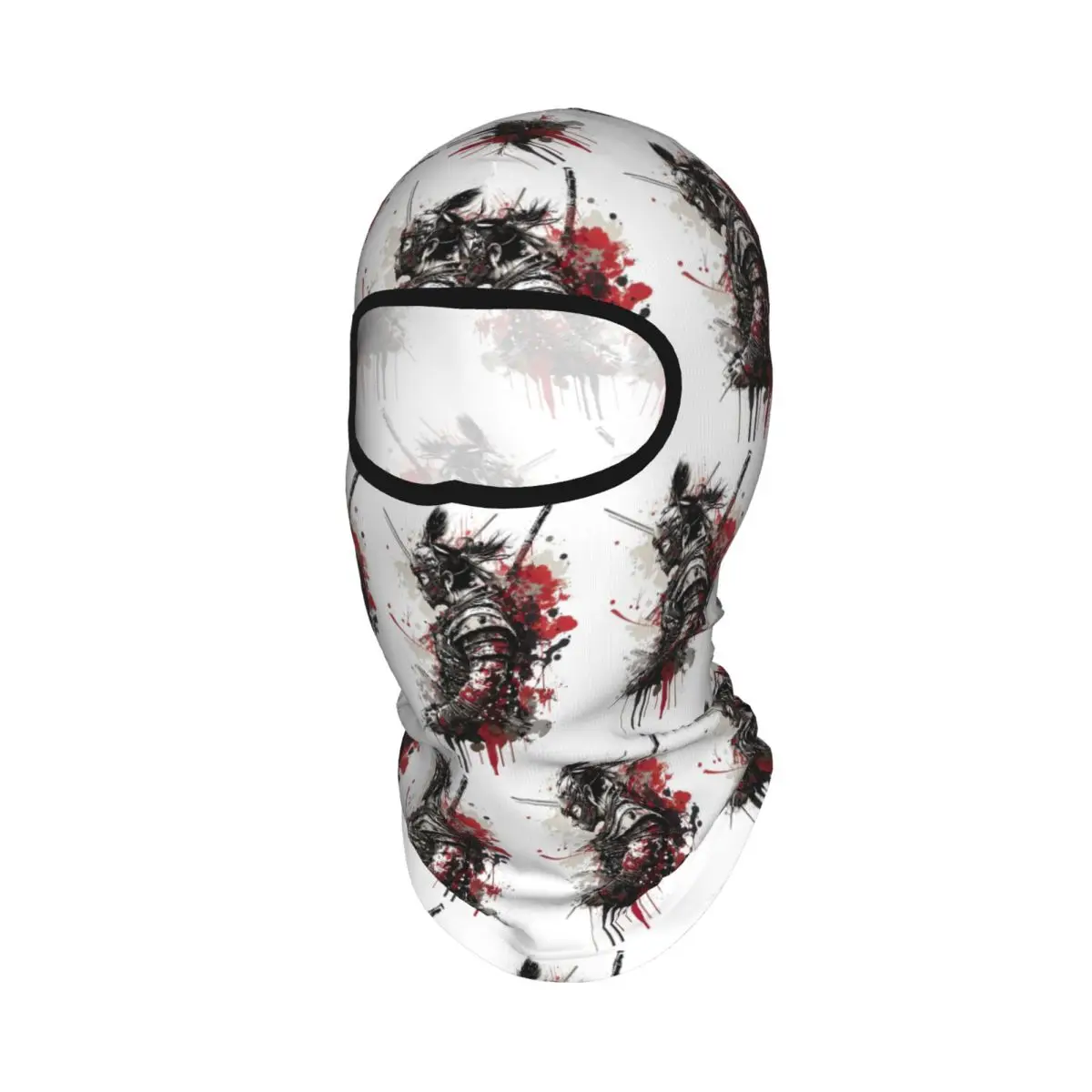 Japanese Samurai Warrior Breathable Thin Balaclava Full Face Mask Sun Protection Neck Gaiter For Motorcycle Fishing Outdoor