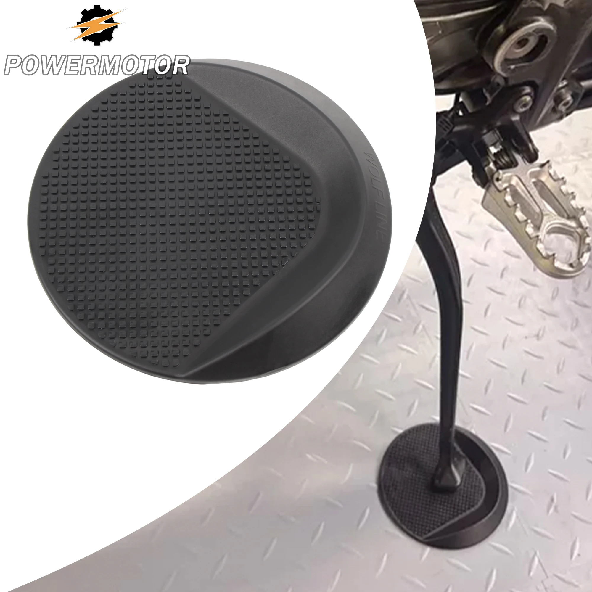 

Universal Side Kickstand Pad Anti-Slip Plate Base Wear-Resistant Durable for Yamaha BMW Kawasaki Honda Ducati Benelli Harley