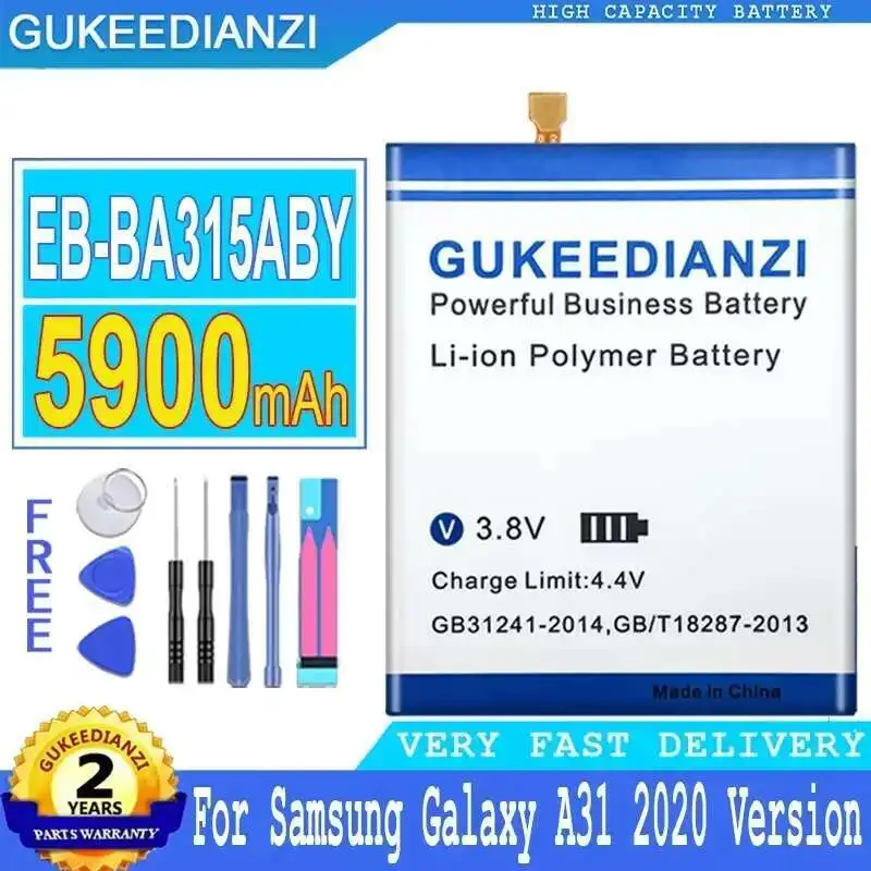 

5900mAh GUKEEDIANZI Battery EB-BA315ABY For Samsung Galaxy A32 4G A325f Big Power Bateria