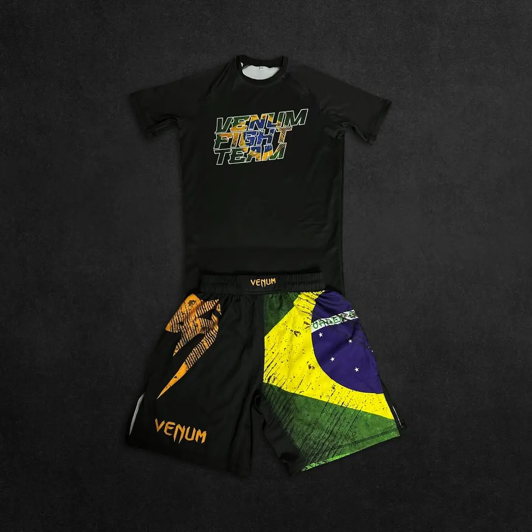 

UFC новый MMA Fighting Night мужской и детский смешанный боевой свободный дышащий быстросохнущий спортивный комплект для бокса и тренировок