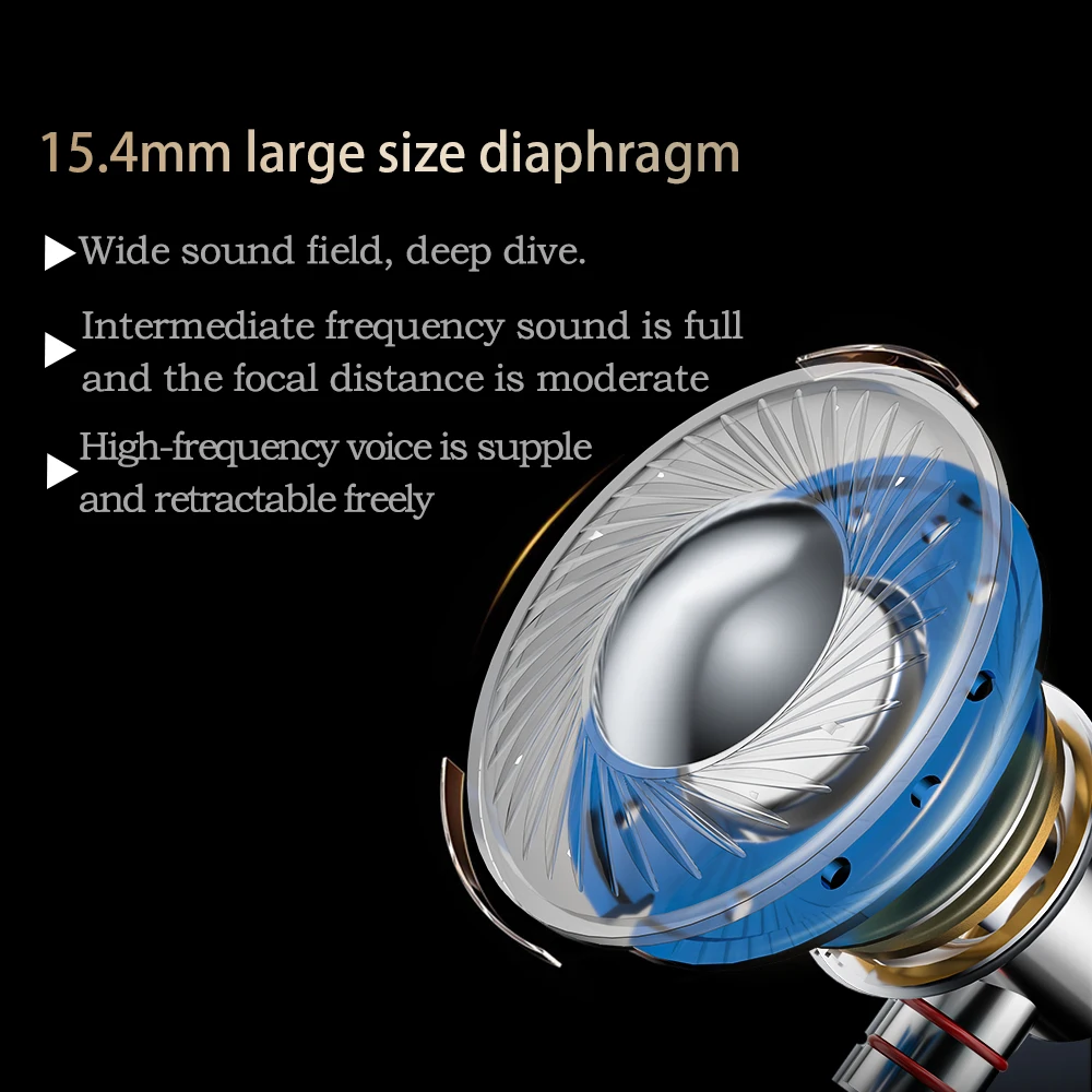 QIGOM 유선 플랫헤드 헤드셋, 28Ω 112dB, MMCX 교체 가능 와이어, 삼중 주파수 이퀄라이제이션, 이어폰 S28A Haotian Hammer Ⅲ