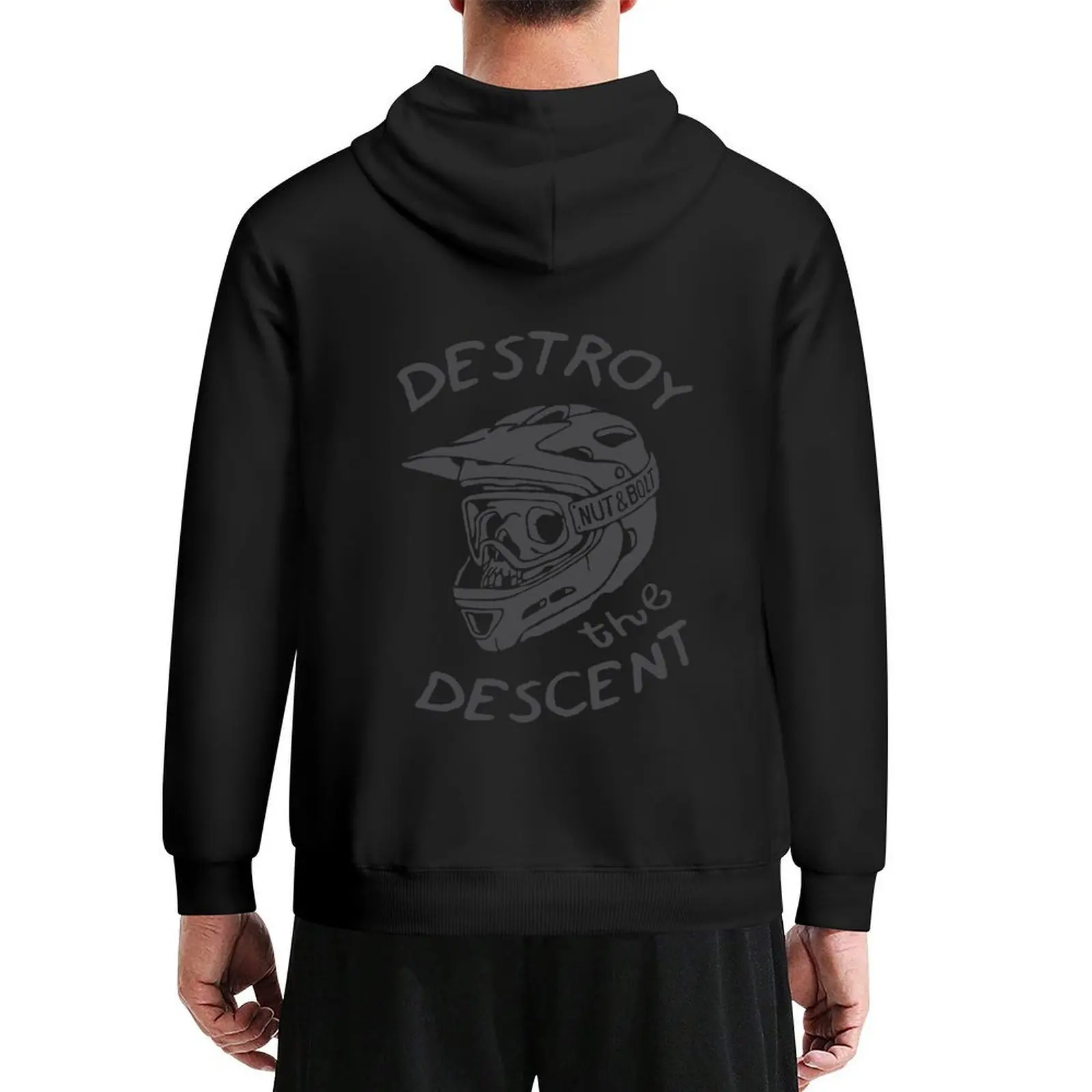 

Destroy the Descent - Downhill Mountain Biking Hoodie autumn jacket men men clothing men's sweat-shirt set hoodie men