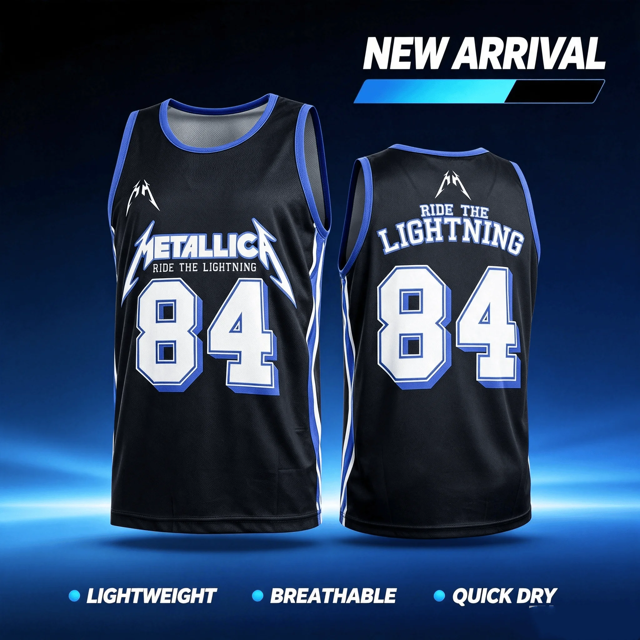 Metallica M72 World Tour 2026 Basketball-Trikot, Sommerweste für Herren und Damen, atmungsaktiv, schnell trocknend, Familien- und Kinderbekleidung, Oberteile – Detail 3