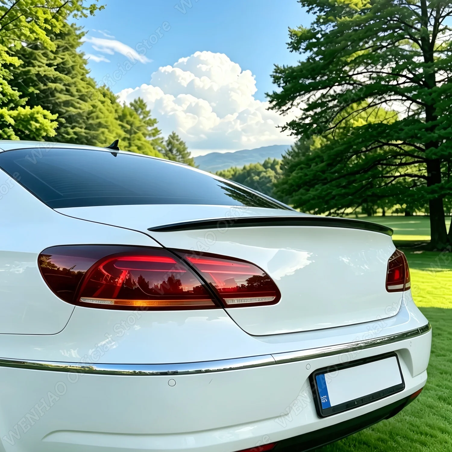 

Car Rear Trunk Spoiler Wings For VW Arteon Passat CC 2009-2018 TSI TDI R R-line 1.4 1.8 2.0 Sedan Tuning Spoiler Caps Bodykit