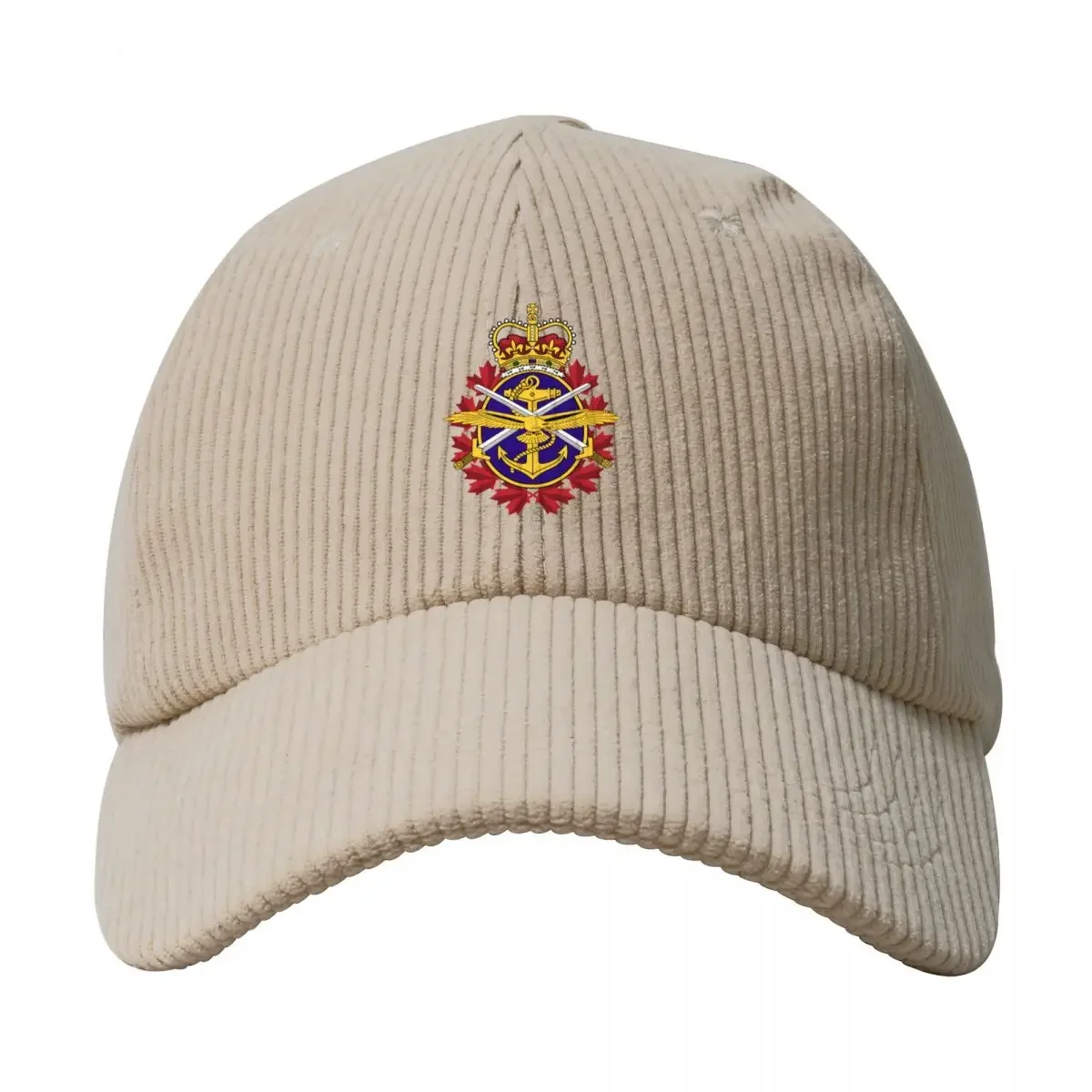 Canadian Armed Forces - Forces armées canadiennes Corduroy Baseball Cap Fashion Beach Hat Man For The Sun Baseball Men Women's