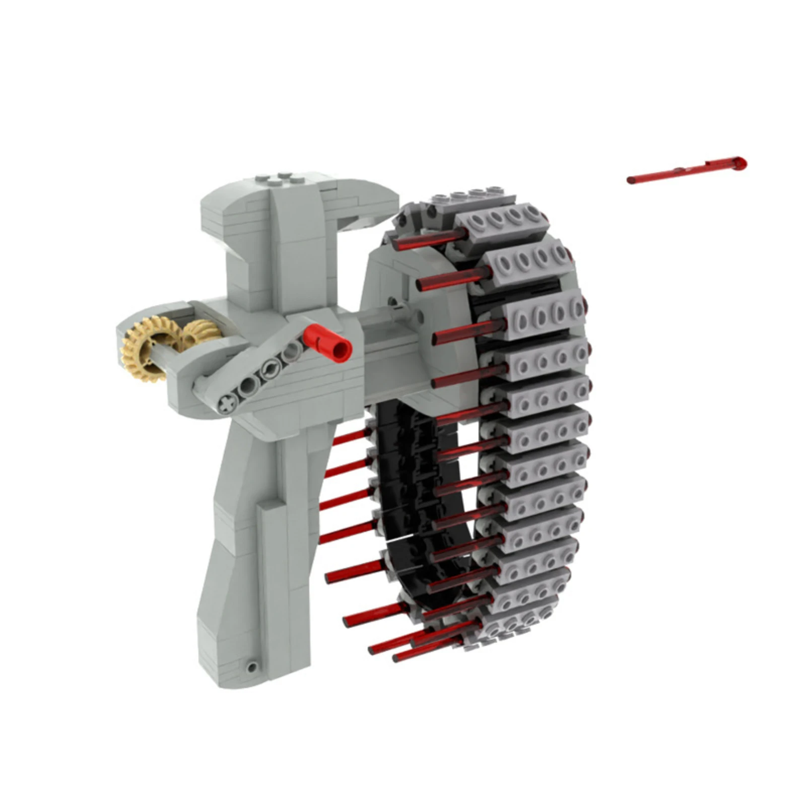 مجموعة نماذج مسدس الإطفاء السريع لبنات البناء MOC مع 30/100/150/200 طلقة متوافقة مع أنظمة الطوب الرئيسية #2