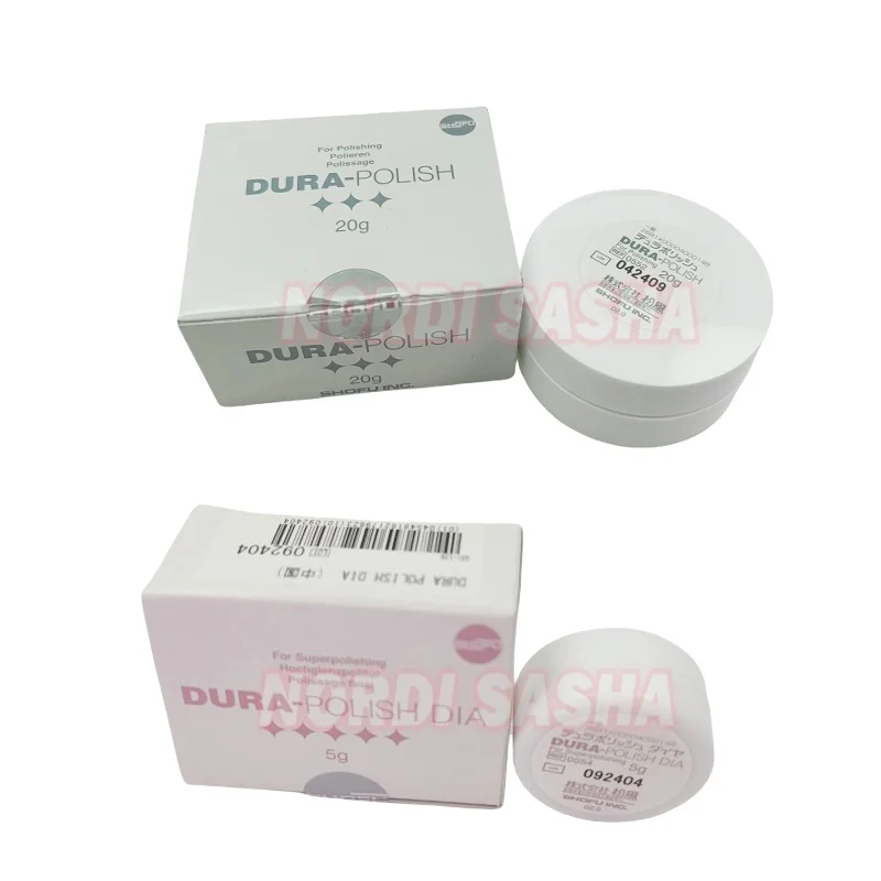 

20 г/кор. SHOFU DURA Полировальная паста из оксида алюминия Dental 5 г SHOFU DURA Полировальная паста DIA Алмазная полировальная паста