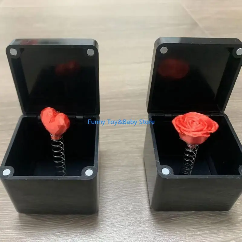 

C90B Printed Rose Flower/Heart Popup Gift Box Дар День святого Валентина