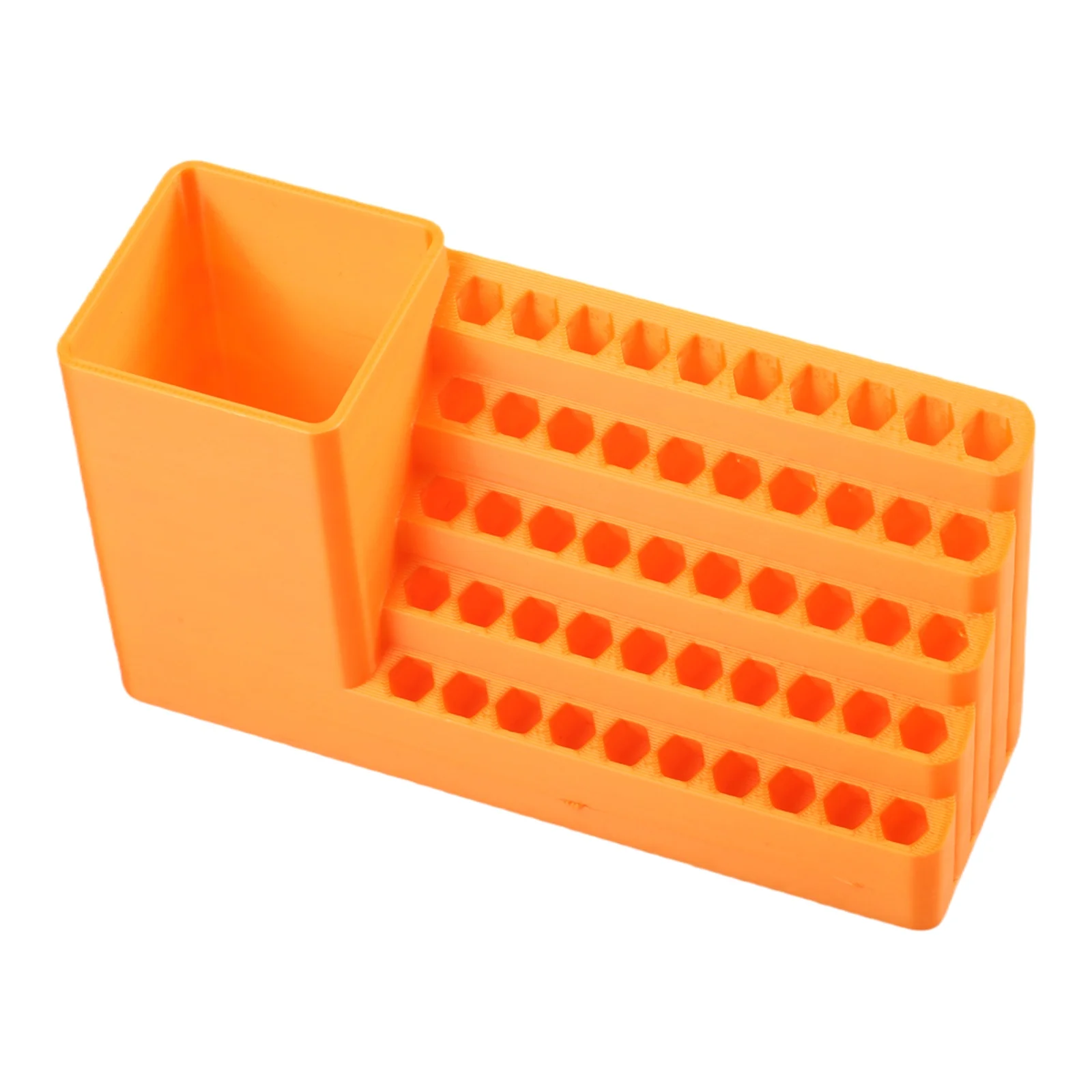 Wall-Mounted Pegboard Tool Organizer With 50 Holes Rust-Resistant PP Storage Rack For Garage Workshop Kitchen Orange