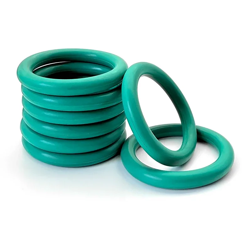 ID 1.78mm~69.57mm Green FKM Fluororubber O‑Ring Gasket CS 1.78mm High‑Temp Resistance Anti‑Aging for Mechanical Equipment