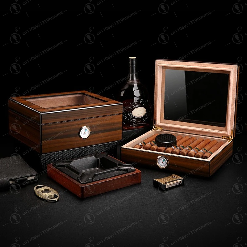 

Humidor Sealed Cedar Wood Portable Home Cigar Moisturizer