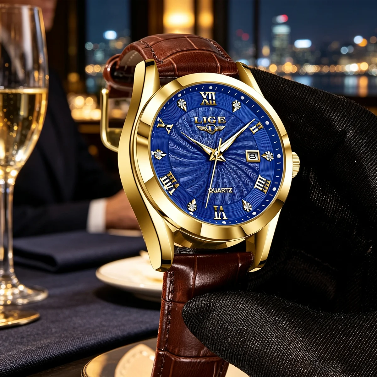 LIGE 2026 Fashion Men's Watches Top Luxury Sports Simple Calendar Watches For Men Formal Quartz Clock Gift For Mens Reloj Hommes