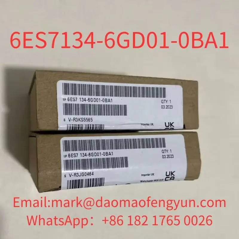 6ES7134-6GD01-0BA1 Brand New, SIMATIC ET 200SP, ANALOG INPUT MODULE, AI 4XI 2-/4-WIRE