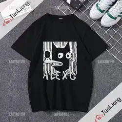 Alex G Funny Print T-shirt Fashion style Gothic casual top Loose short sleeve crew-neck shirt