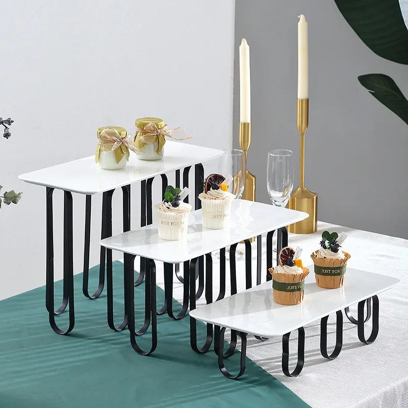 Tall Multi-layer Cake Tray Dim Sum Tray Dessert Table Stand Pastry Cupcake Bread Three-layer Buffet