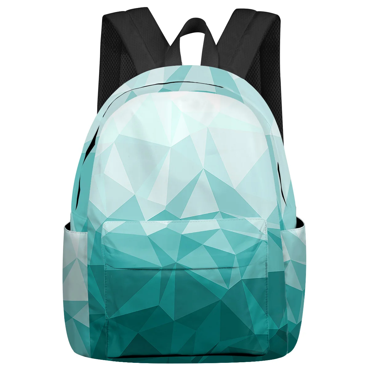 Triangle Color Block Gradient Women Man Backpacks Waterproof Travel School Backpack For Student Boys Girls Laptop Bags Mochilas