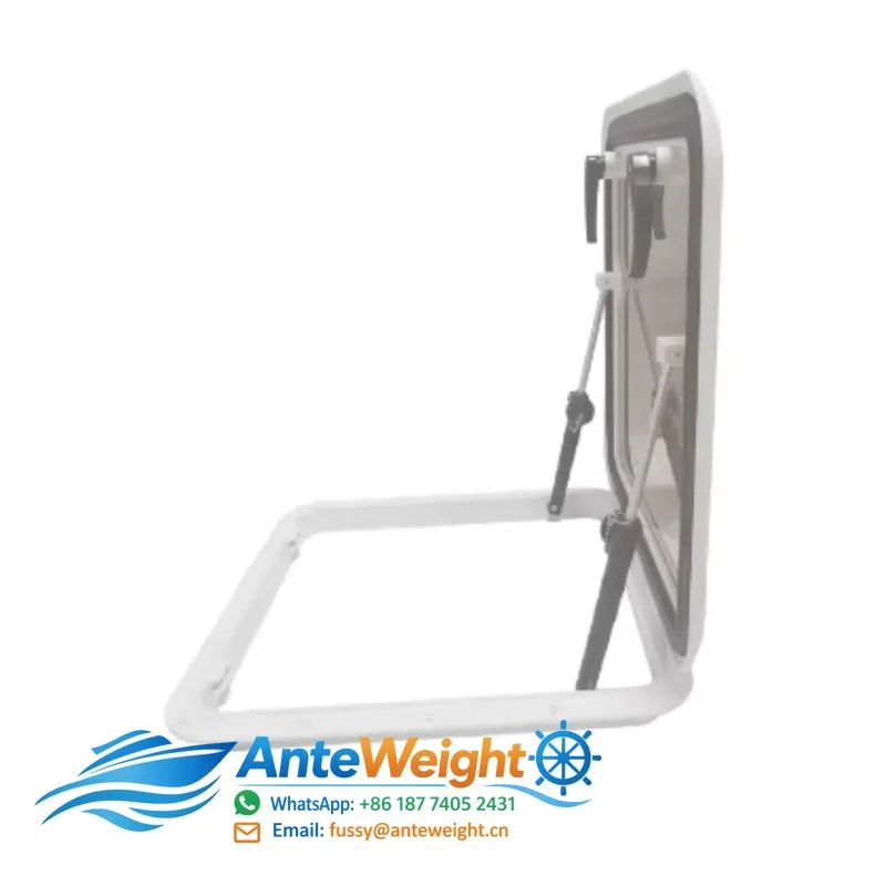 MARINE Square Plastic Boat Window Portlight Hatch Porthole Window With Tempered Glass Boat Accessories