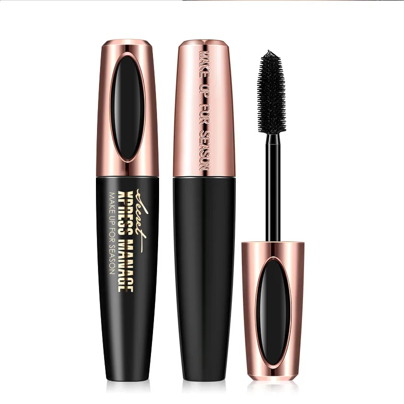 Macfee-Mascara 4D pour les yeux, accessoire de maquillage, étanche, brosse en silicone, allonge la tête