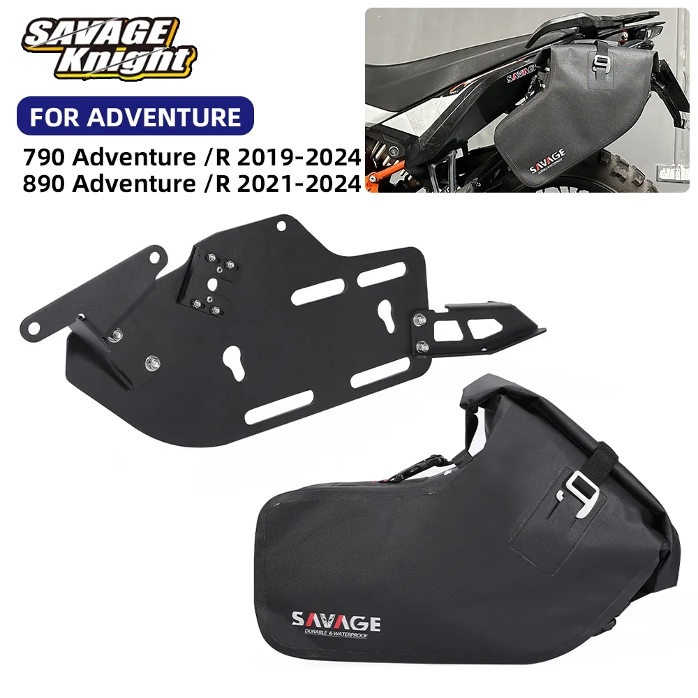 

Luggage Rack Saddlebag Side Bag For 790 890 Adventure /R 790ADV 890ADV R 2019-2024 Left Saddle Bags Carrier Mount Bracket Holder