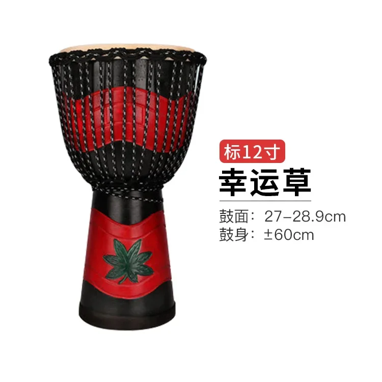 2025 مجموعة طبلة Djembe الأفريقية المصنوعة يدويًا مقاس 8 بوصة، 10 بوصة، 12 بوصة خشبية وجلدية