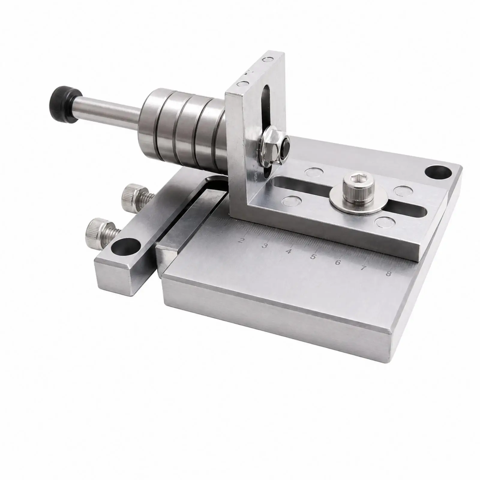 Steel Desktop Leather Strap Cutter with Measurement Scale and Extra Edges for Precise Belt Making