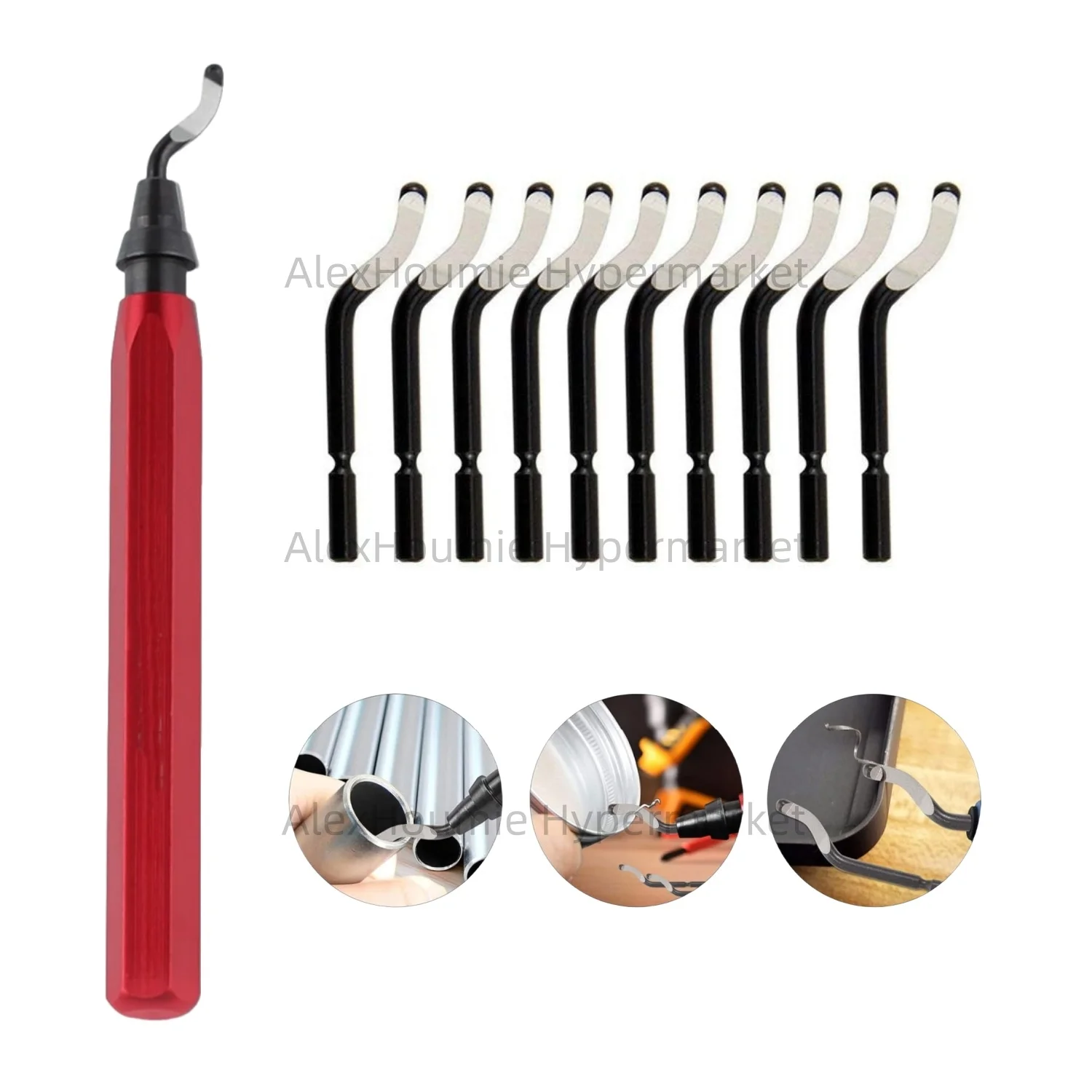 

Инструмент для удаления заусенцев с высокоскоростным стальным поворотным лезвием. Развертка для удаления заусенцев. Работает на металлических смоляных трубах из ПВХ. Медный пластик. 3D-печать.