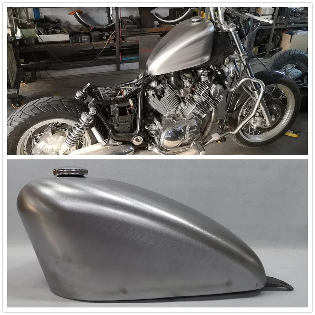 10L Motorcycle Handmade Modified Motorbike Petrol Oil Gas Fuel Tank Can For Yamaha XV750 XV1100 XV750/1100 1988-1998 XV 750 1100