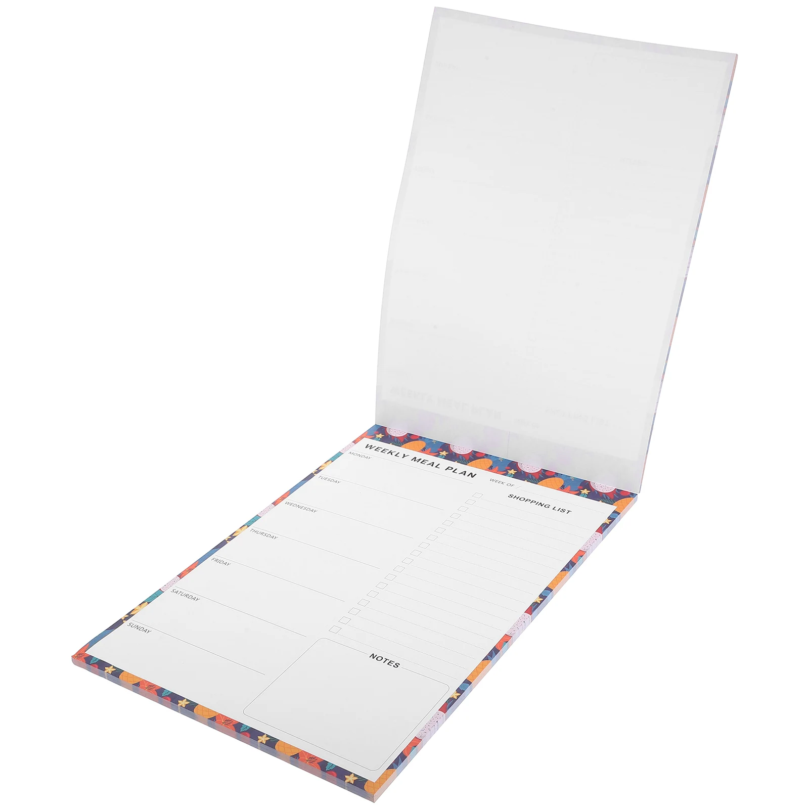 

60 Sheets Refrigerator Stickers Meal Planner and Grocery List Weekly Planners Notebook Ingredients Memo Pad