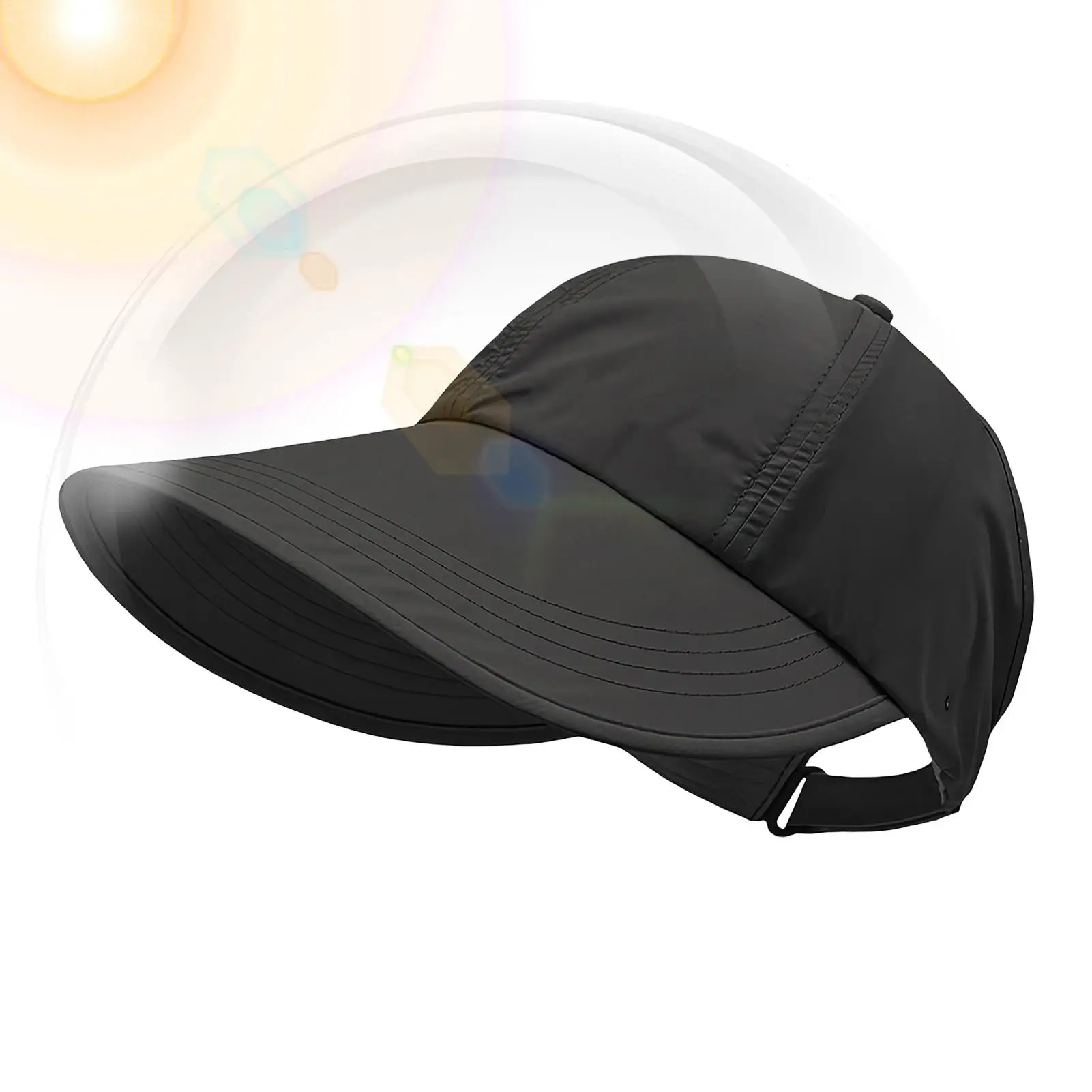 Atmungsaktiver Sonnenhut mit breiter Krempe, UV-Schutz, Sommer, Outdoor, Strand, Fischerhut, Sonnenschutzkappe, verstellbarer Sonnenhut ﻿