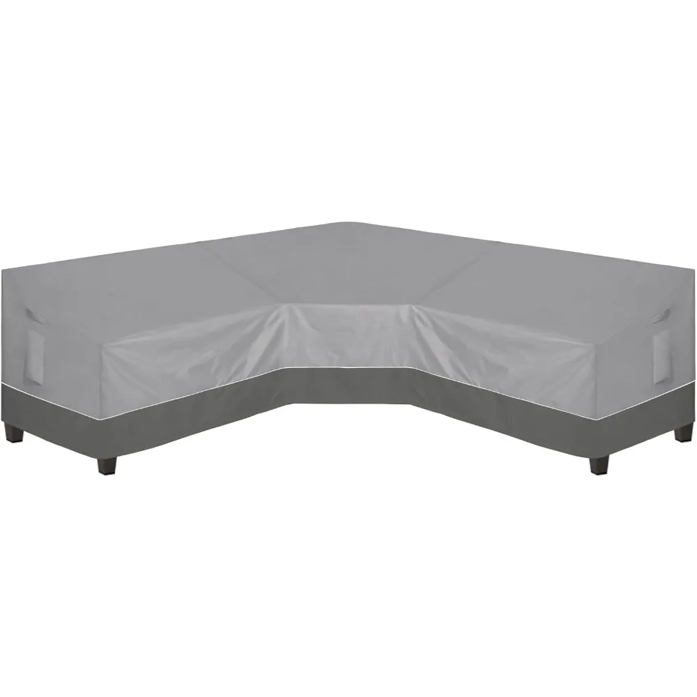

Easy-Going Outdoor V-Shaped Sectional Sofa Cover 89X89 UV Resistant Patio Sectional Couch Cover Waterproof Lawn Patio Furniture