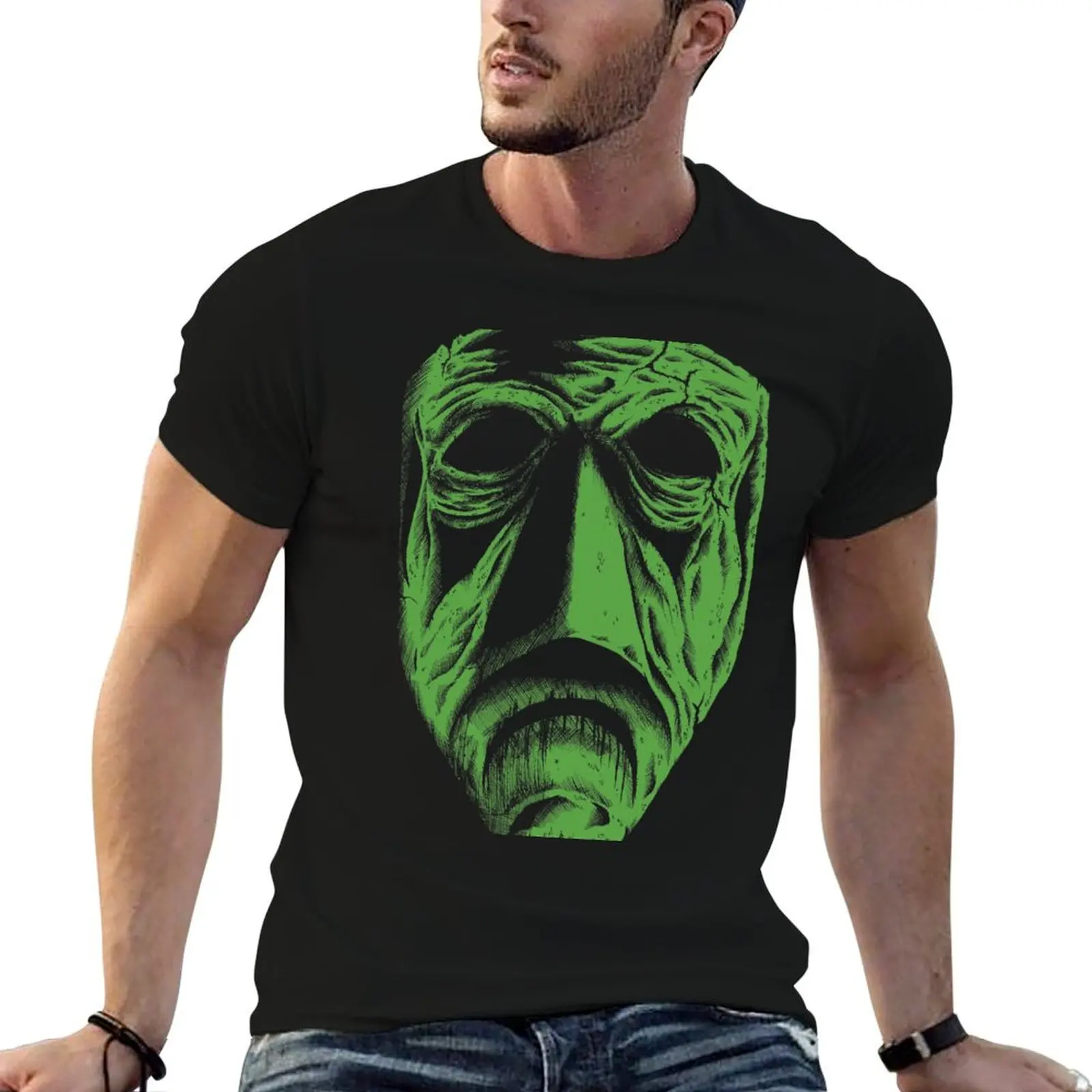 Shock 2 T-Shirt Vintage Print Crew Neck Tee