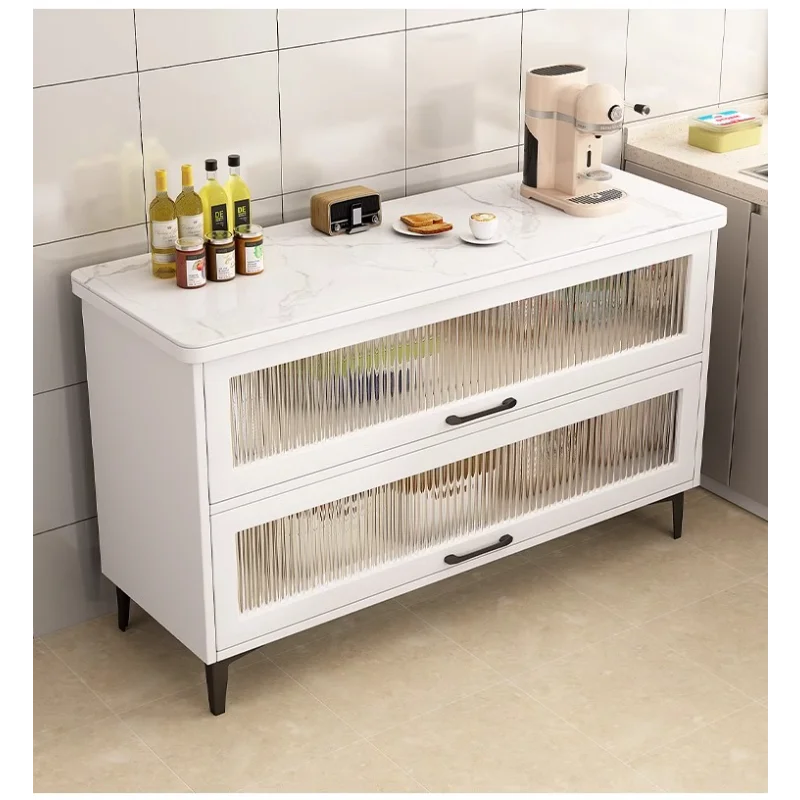 

furniture multi-functional rack cutting table meal preparation console dining table storage with door for living room