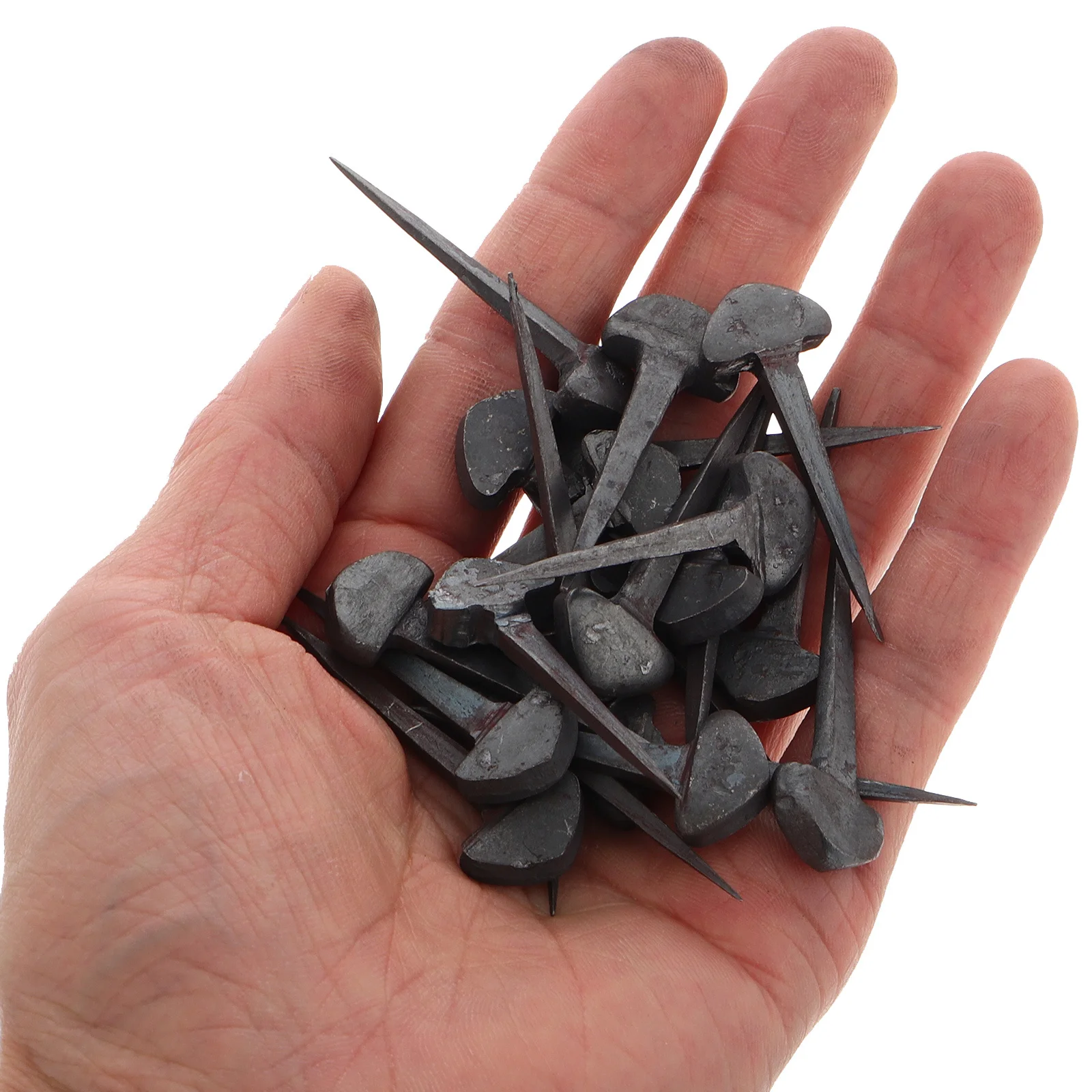 50 قطعة من أظافر حدوة الحصان الممتازة، مثبتات حافر قوية لتركيب الفروسية، معدات Farrier للمستقرة #6