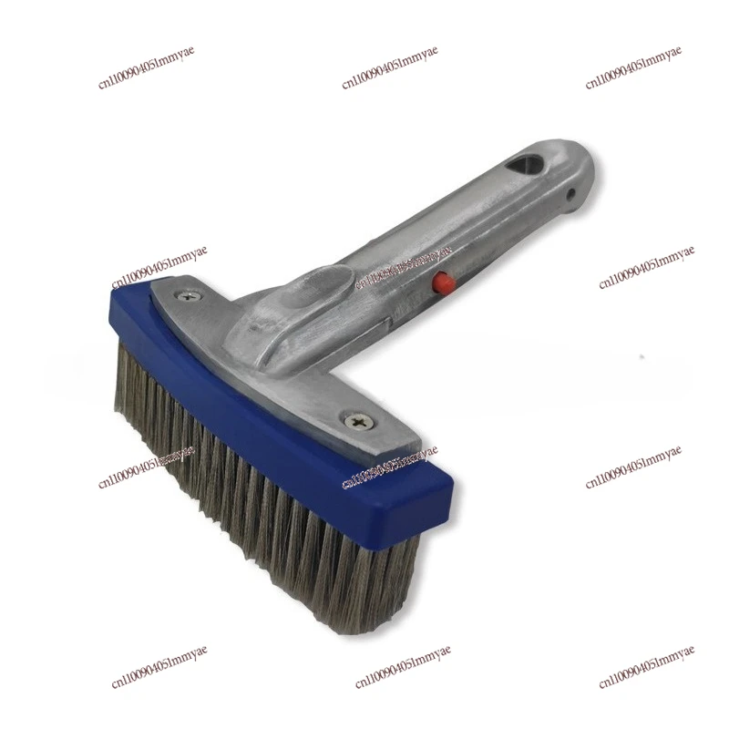 Swimming pool 5-inch aluminum edge steel wire brush, aluminum handle brush, swimming pool cleaning accessories are available