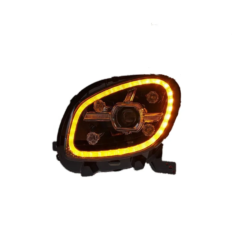 Car Lights Head Lamp for Smart Headlight Projector Lens 2016-2019 Smart Dynamic Signal Drl Automotive Accessories